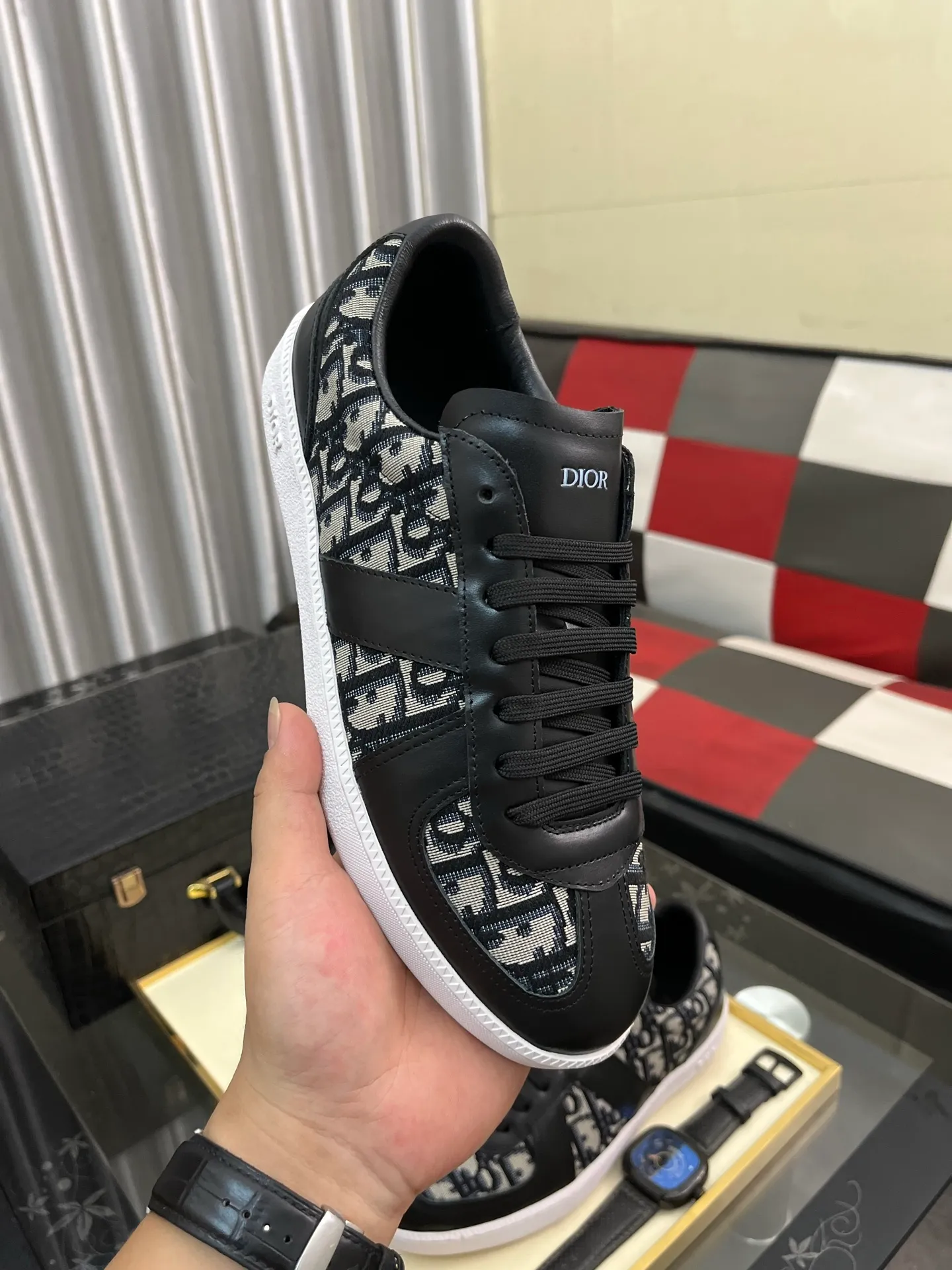 Men's Men's Shoes 💰400⌚️⌚️《Dior DIOR*》The latest and most popular casual shoes, top brand [seduce] luxury~purchase, top~quality. [Strong] The upper is made of imported breathable cowhide with material ➕ breathable sheepskin feet (•) and fine workmanship. Original stylish and stylish soft rubber wear-resistant outsole, light and comfortable on the foot, size: 38-442️⃣colors available